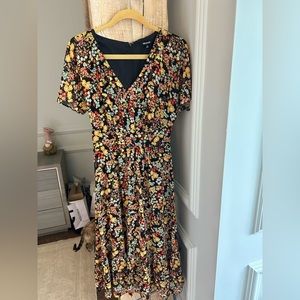 Madewell floral midi dress in perfect condition.